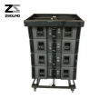 ZSOUND passive powered dj speakers floor stage speakers dual 12inch Line Array Speaker